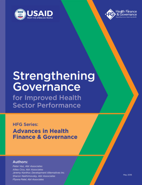 Strengthening Governance for Improved Health Sector Performance