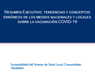 Cover of report showing title in Spanish and USAID logo
