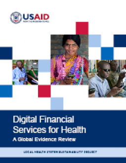 Digital Financial Services for Health A global evidence Review cover page