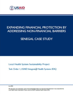 Cover page with USAID logo and title of case study