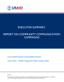 Executive Summary Report on the Community Communication Campaigns