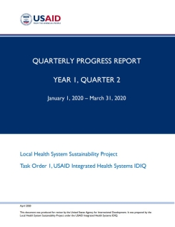 LHSS Quarterly Progress Report Year 1, Quarter 2 Cover Image
