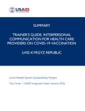 Cover of report showing title and USAID logo