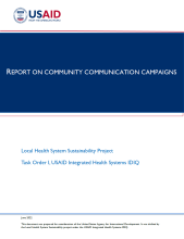 Report on Community Communication Campaigns