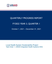 LHSS Quarterly Progress Report Year 3, Quarter 1 Cover Image