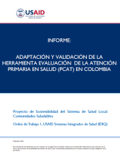 Adaptación y validación de la herramienta de evaluación de la Atención Primaria en Salud (PCAT)1 en Colombia