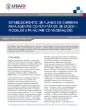 portuguese establishing career pathway CHW