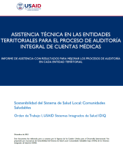 Asistencia Técnica en las Entidades Territoriales para el Proceso de Auditoría Integral de Cuentas Médicas