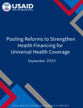 Pooling Reforms to Strengthen Health Financing for Universal Health Coverage