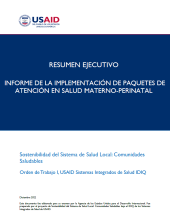 Resumen Ejecutivo: Informe de la Implementación de Paquetes de Atención en Salud Materno-Perinatal en Colombia