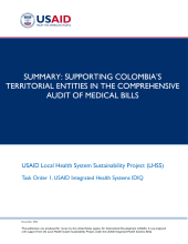 Summary: Supporting Colombia's Territorial Entities in the Comprehensive Audit of Medical Bills