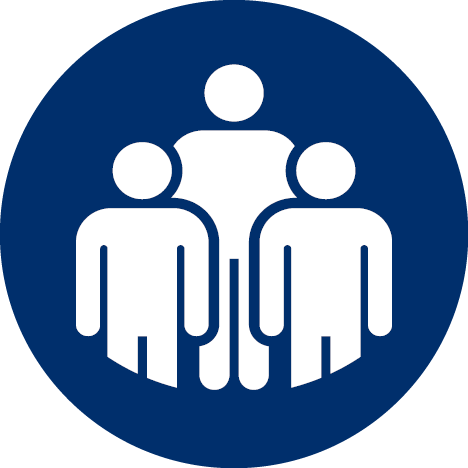 Increase Population Coverage three people icon