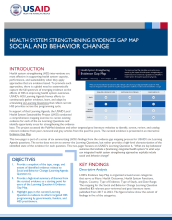 Health System Strengthening Evidence Gap Map: Social and Behavior Change